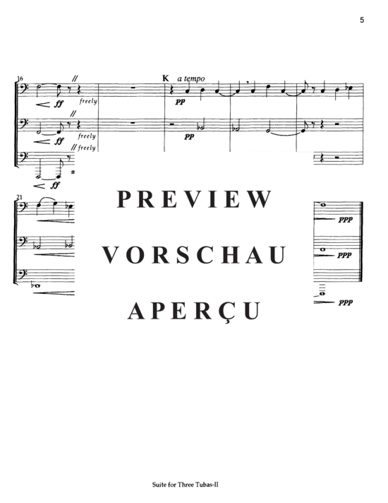 Produktgalerie: Seite 8 von 21 Suite for Three Tubas , , (Tuba Trio)