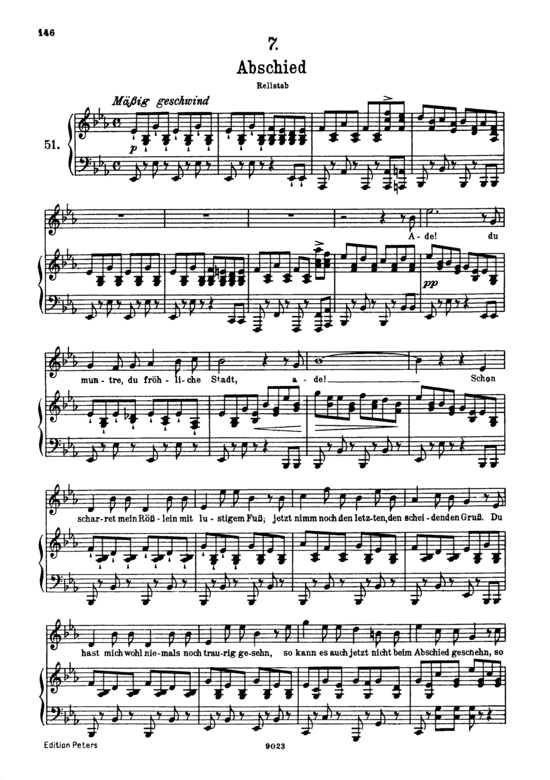 Product picture to: Abschied D.957-7 (Schwanengesang)Franz Schubert