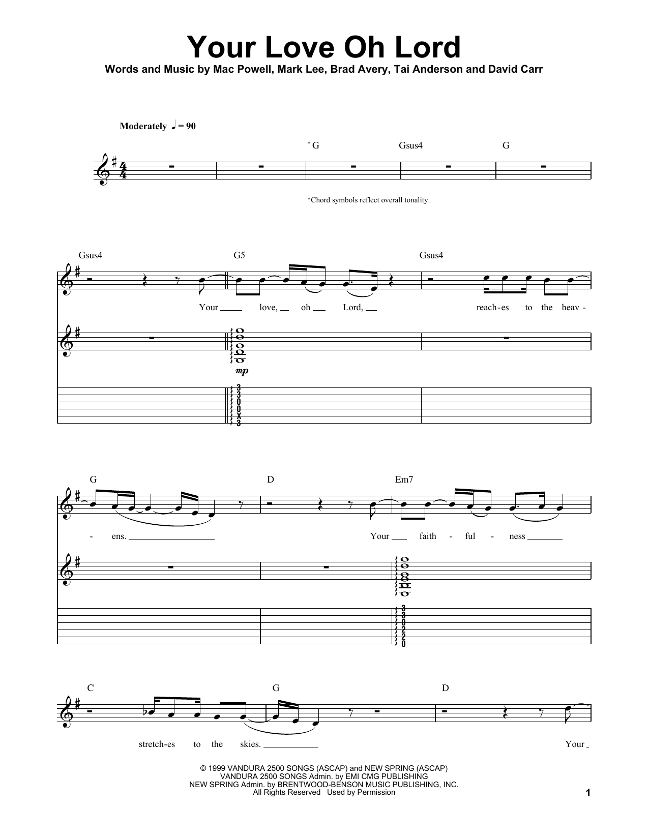 Produktbild zu: Your Love Oh Lord