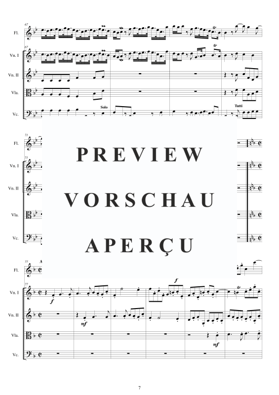 Produktgalerie: Seite 8 von 11 Concerto No.8 to 5 in F-Dur Op.5, , Querflöte Solo und Streicher Ensemble