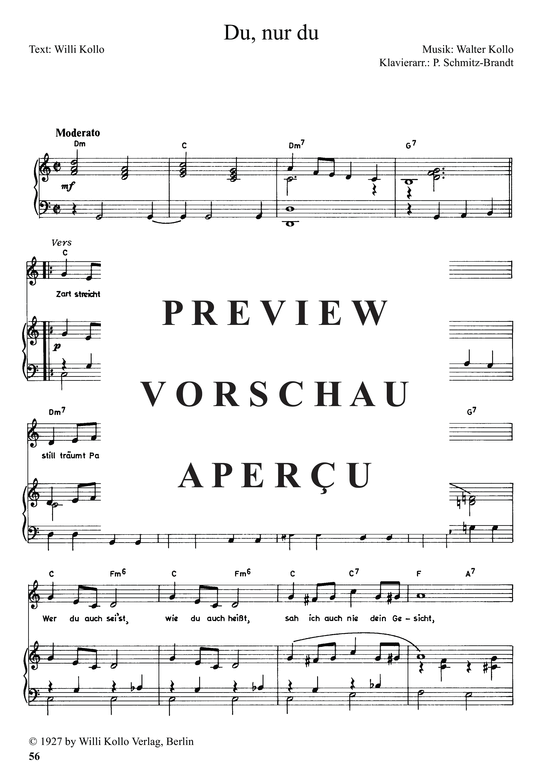 Produktgalerie: Seite 4 von 4 Du, nur du, 	, Klavier und Gesang