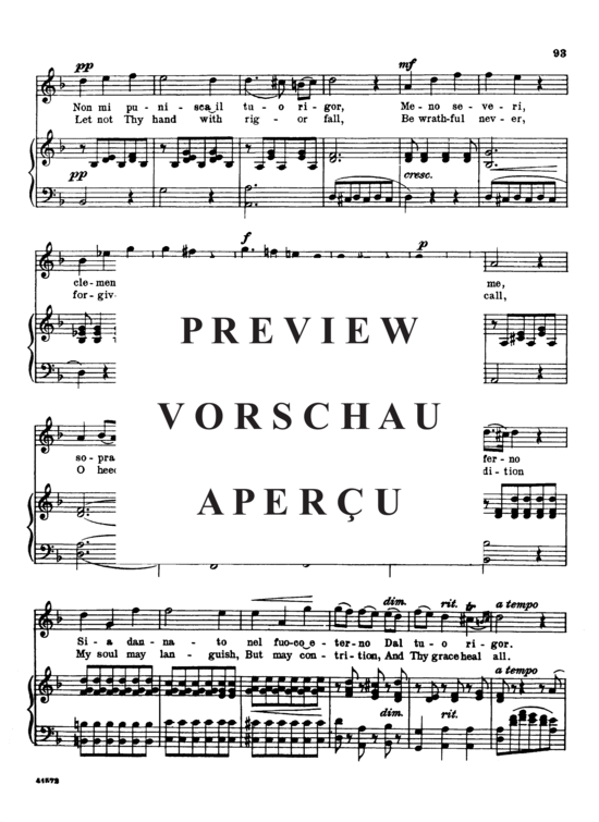 Product gallery: Page 3 of 7 Pietà,Signore, Parisotti, Alessandro, High Voice and Piano