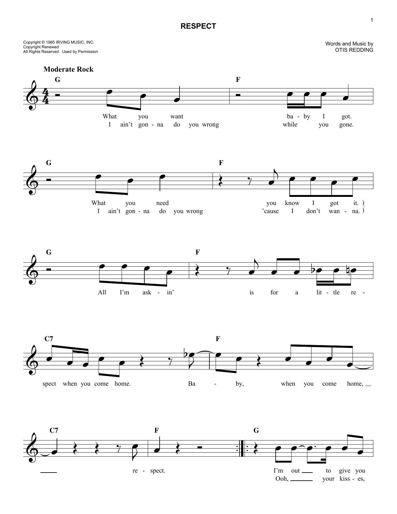 Produktgalerie: Seite 1 von 1 Respect, Aretha Franklin