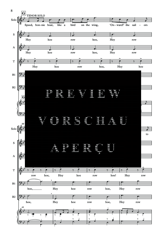 Produktgalerie: Seite 11 von 11 The Skye Boat Song, , Tenor Solo, Gemischter Chor und Klavier