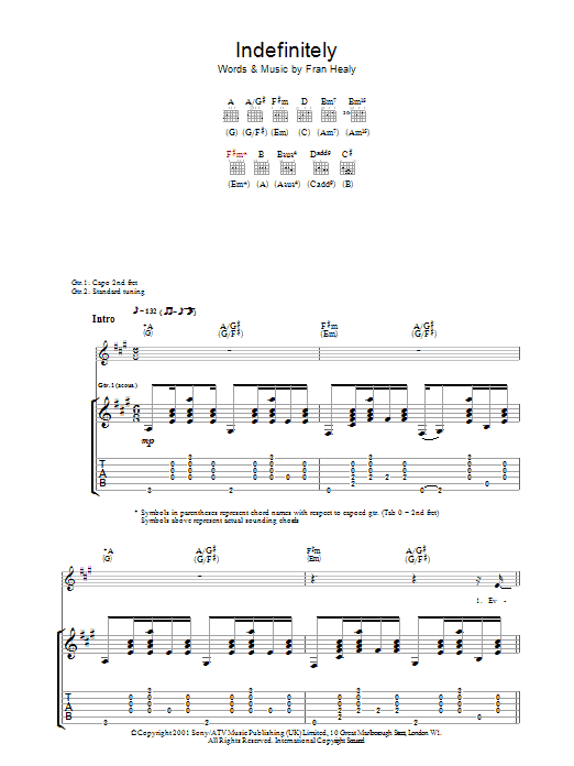 Produktgalerie: Seite 1 von 1 Indefinitely, Travis, Gitarre