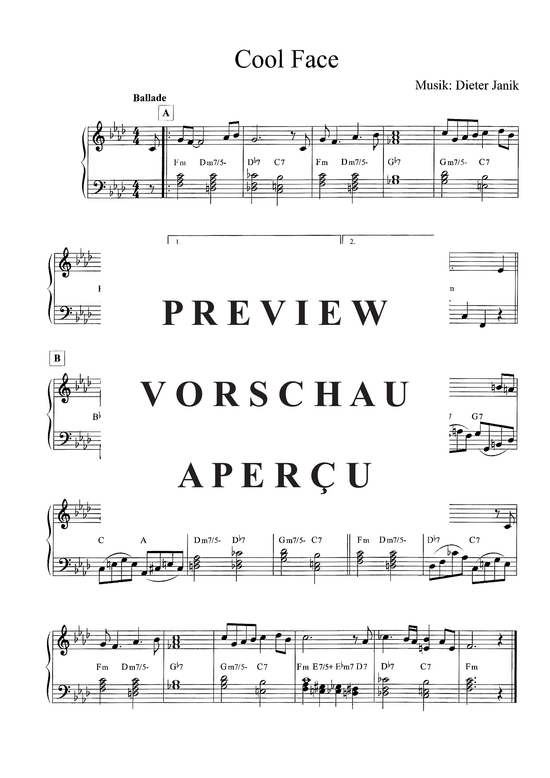 Produktbild zu: Cool Face Dieter Janik (2015)