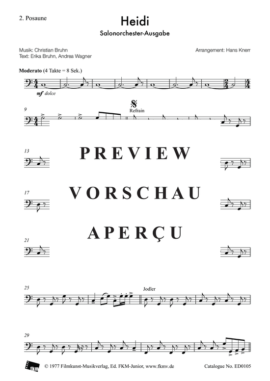 Product picture to: Heidi: Posaune 2Gitti und Erika