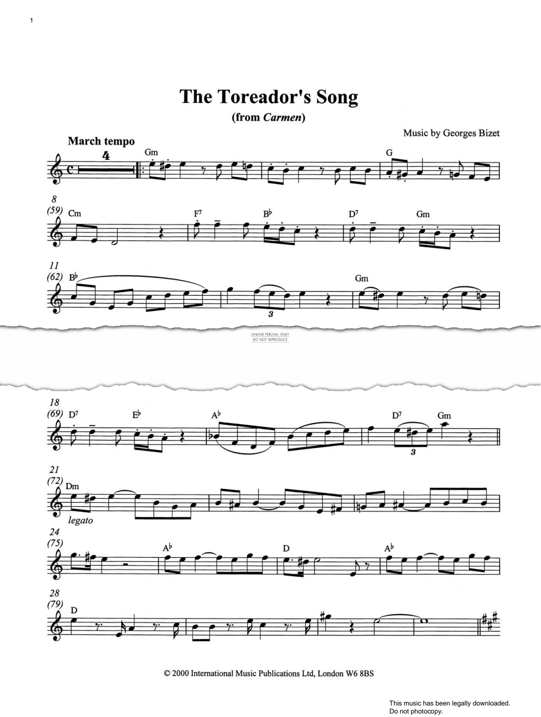 gallery: The Toreador's Song, Georges Bizet, Trompete