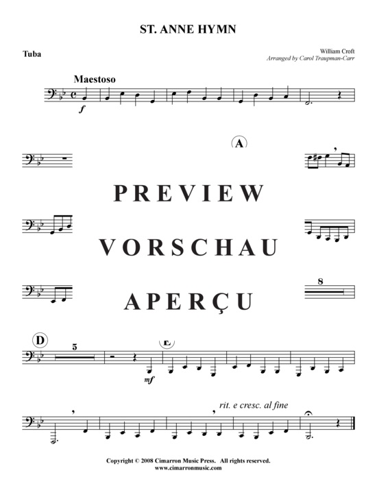 Produktgalerie: Seite 8 von 8 St. Anne Hymn , , (2x Tromp in B, Horn/Pos, Pos)