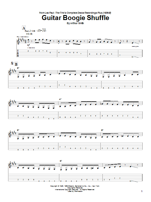 Produktgalerie: Seite 1 von 1 Guitar Boogie Shuffle, Les Paul, Gitarre