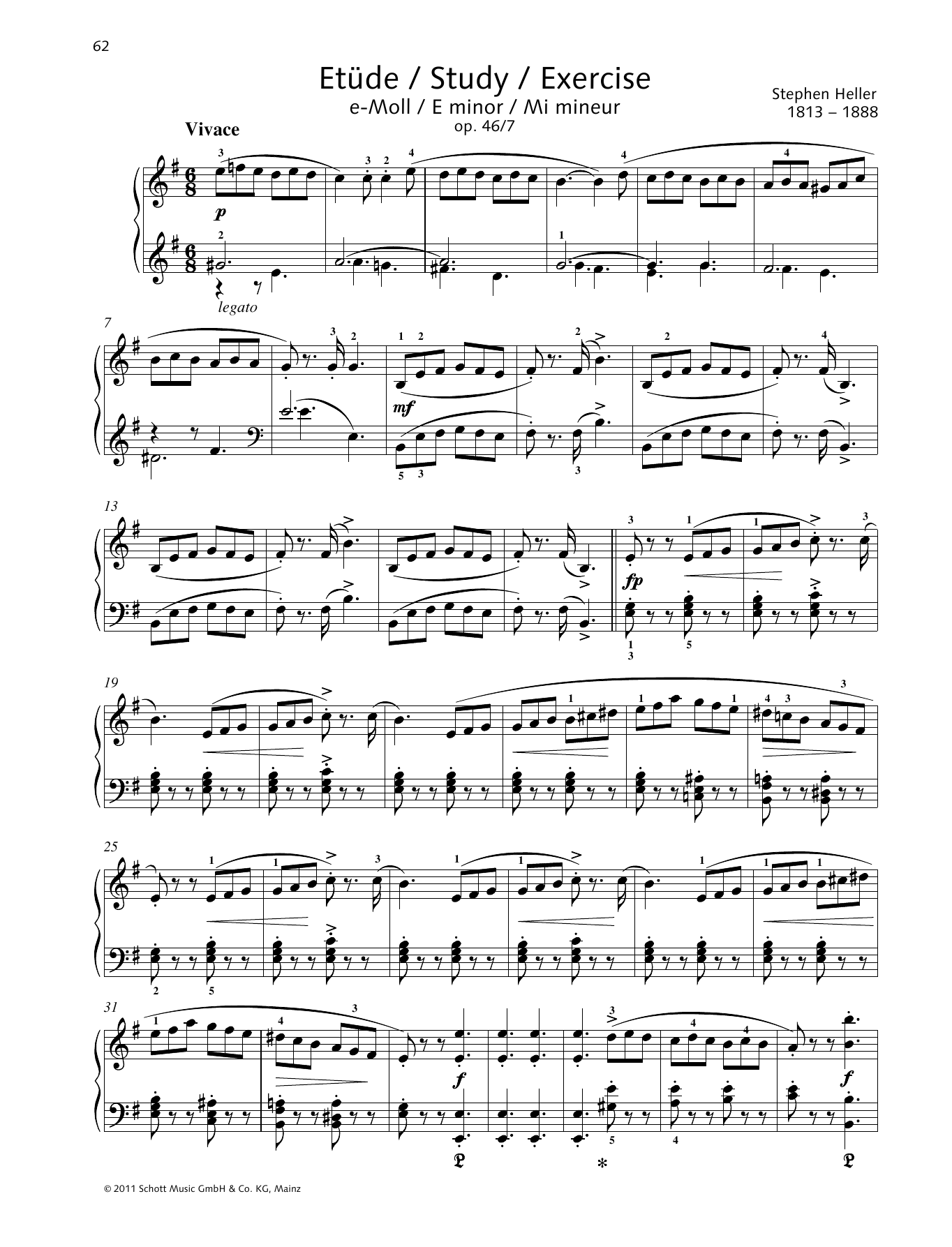 Product gallery: Page 1 of 1 Study E minor, Stephen Heller
