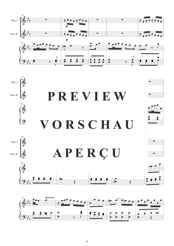 Produktgalerie: Seite 7 von 11 Cembalo Konzert Nr. 5 in Es-Dur, , Cembalo und Streichorchester