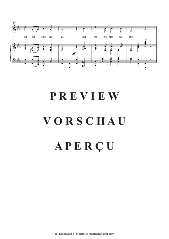 Produktgalerie: Seite 4 von 4 Lied des Trompeters von Säckingen , , Klavier und Gesang