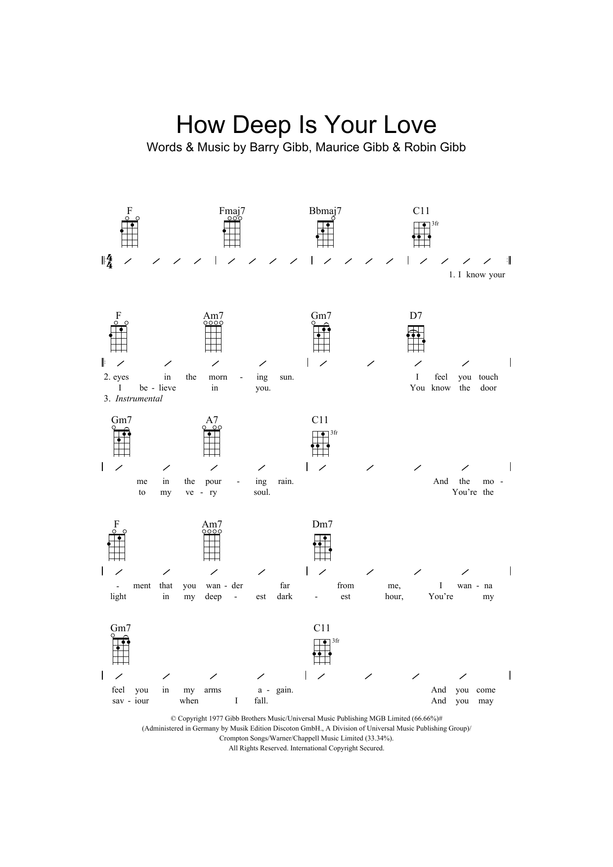 Product gallery: Page 1 of 1 How Deep Is Your Love, Bee Gees