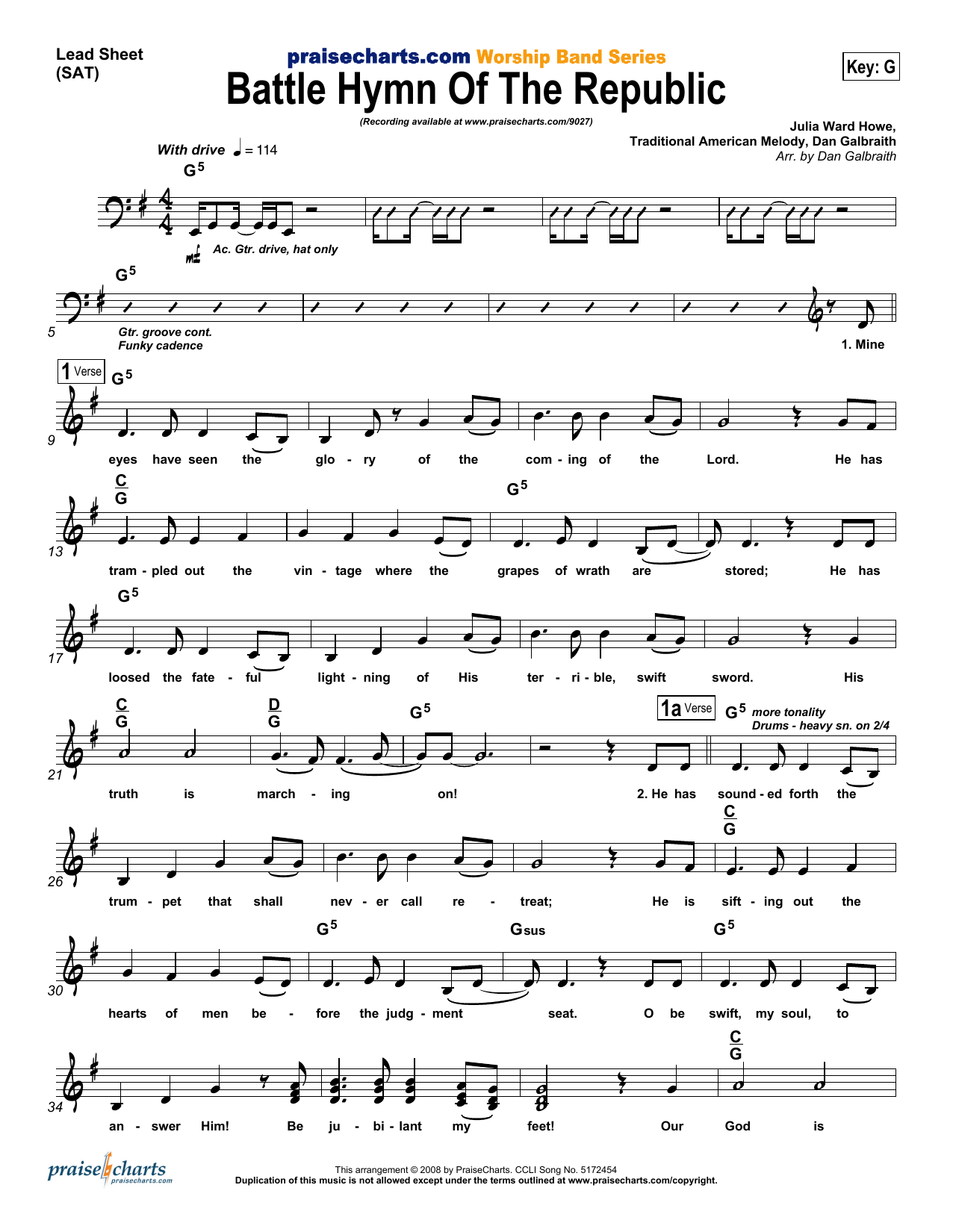 Product picture to: Battle Hymn of the Republic