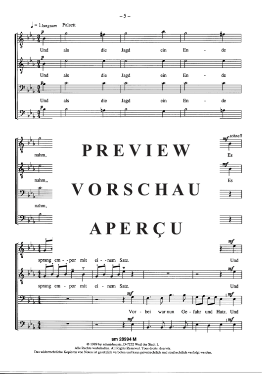 Product gallery: Page 6 of 7 Der tanzende Hase , , (male choir)