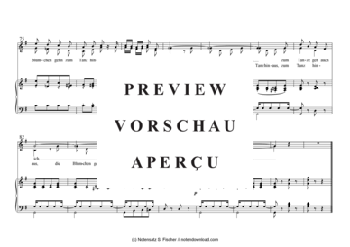 Product gallery: Page 7 of 7 Maiglöckchen und die Blümelein , , Piano and Voice