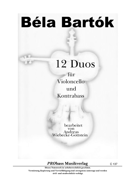 Produktbild zu: 12 DuosBéla Bartók