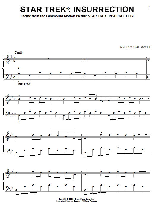 Product gallery: Page 1 of 1 Star Trek Insurrection, Jerry Goldsmith
