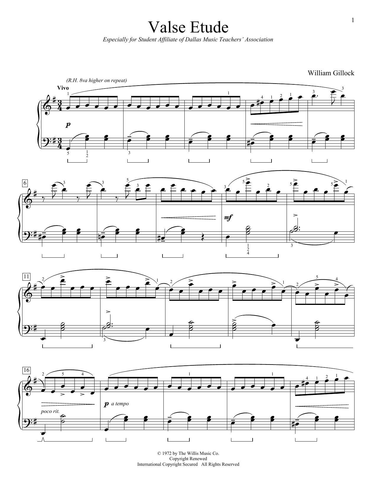 Produktbild zu: Valse Etude