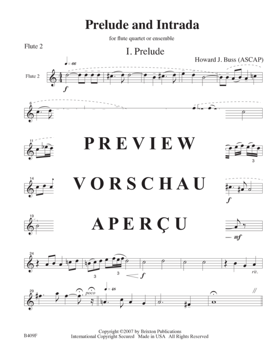 gallery: Prelude and Intrada , , (4 Flöten oder Ensemble)