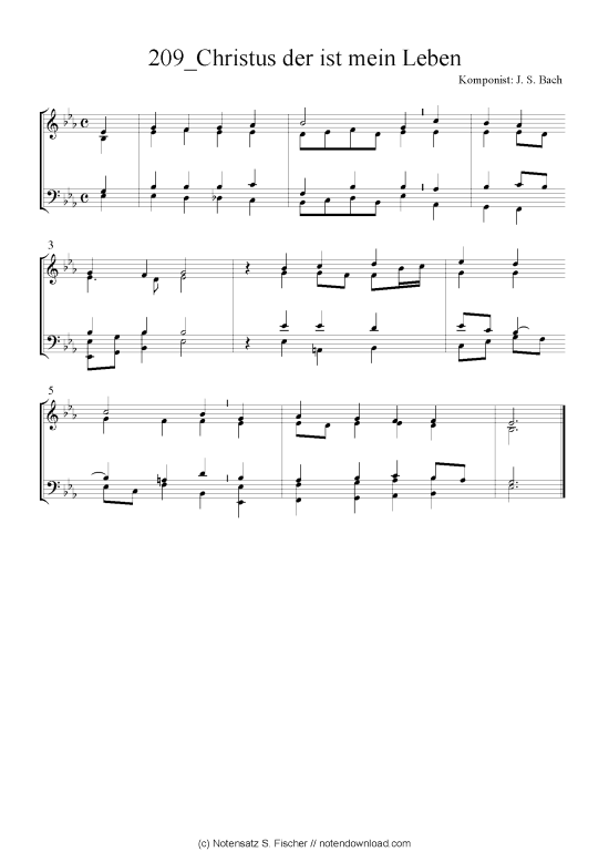 Produktbild zu: Christus der ist mein Leben J. S. Bach
