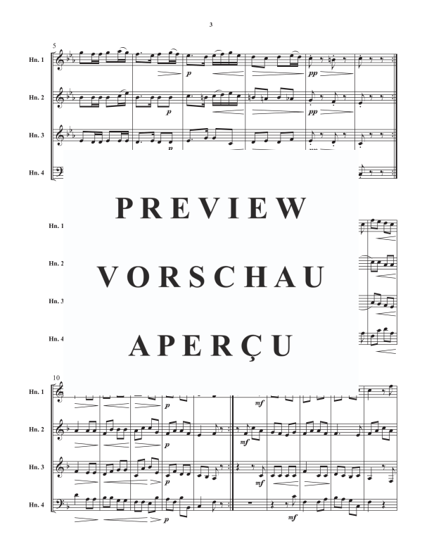 Product gallery: Page 5 of 11 Sechs Volkslieder, , Horn Quartet