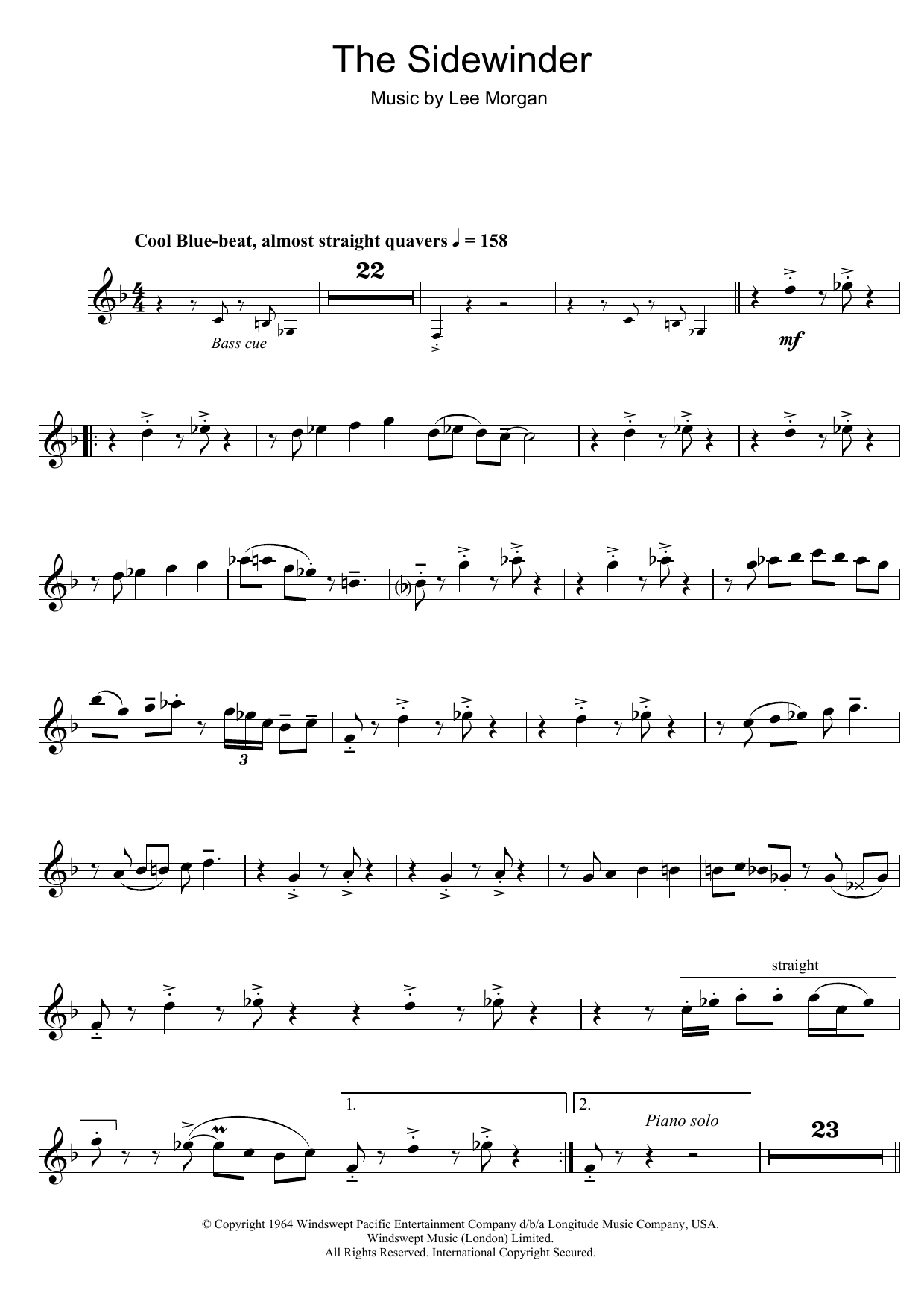 Produktgalerie: Seite 1 von 1 The Sidewinder, Lee Morgan, Trompete