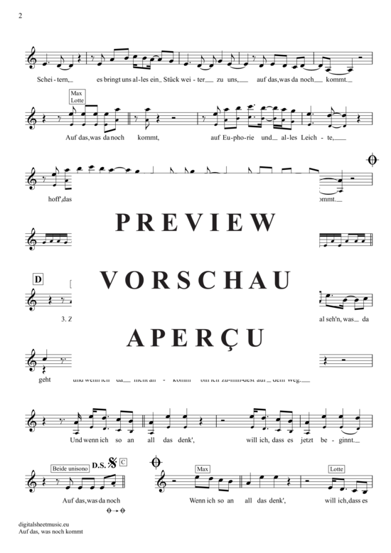 Product gallery: Page 3 of 4 Auf Das, Was Noch Kommt , Lotte und Max Giesinger, Clarinet in B-flat