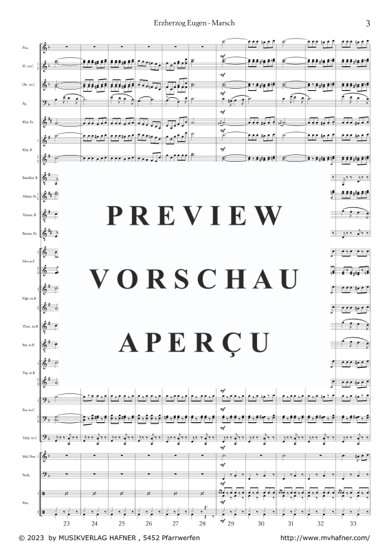 gallery: Erzherzog Eugen - Marsch, , (large wind orchestra)