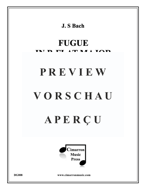 Produktgalerie: Seite 2 von 11 Fuge in B-Dur, , BlechblÀserquartett