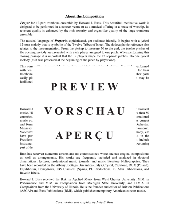 gallery: Prayer , , (12-stimmiger Posaunenchor)