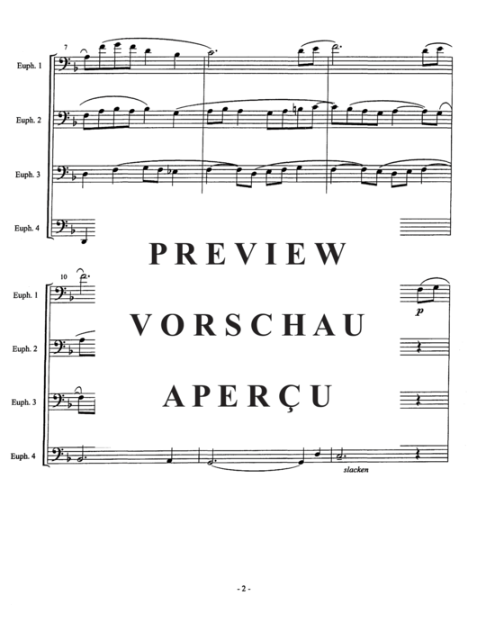 Product gallery: Page 5 of 21 Adagio , , (Euphonium/Tuba Quartet)
