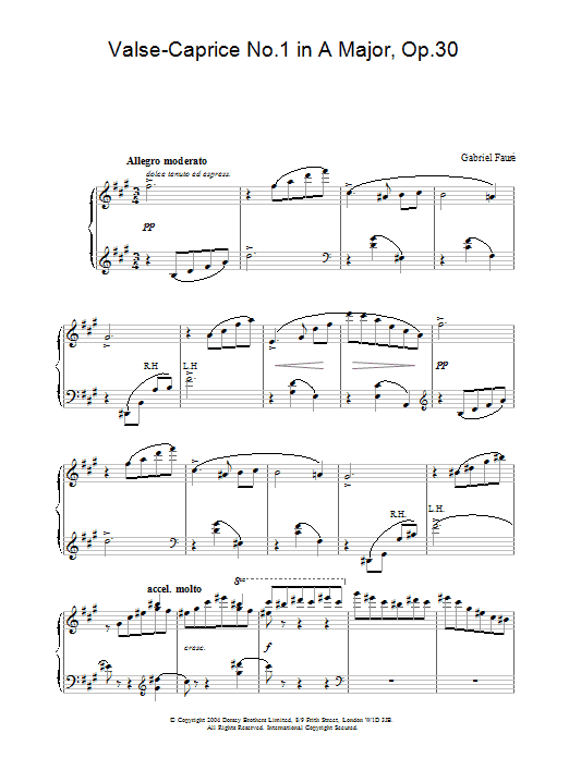 Produktbild zu: Valse-Caprice No.1 in A Major, Op.30