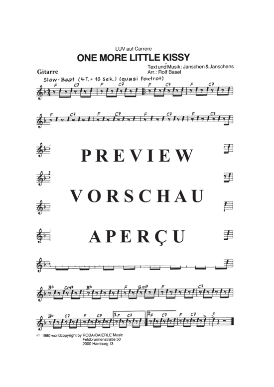 Produktgalerie: Seite 13 von 19 One More Little Kissy , Luv, (Combo-Band)