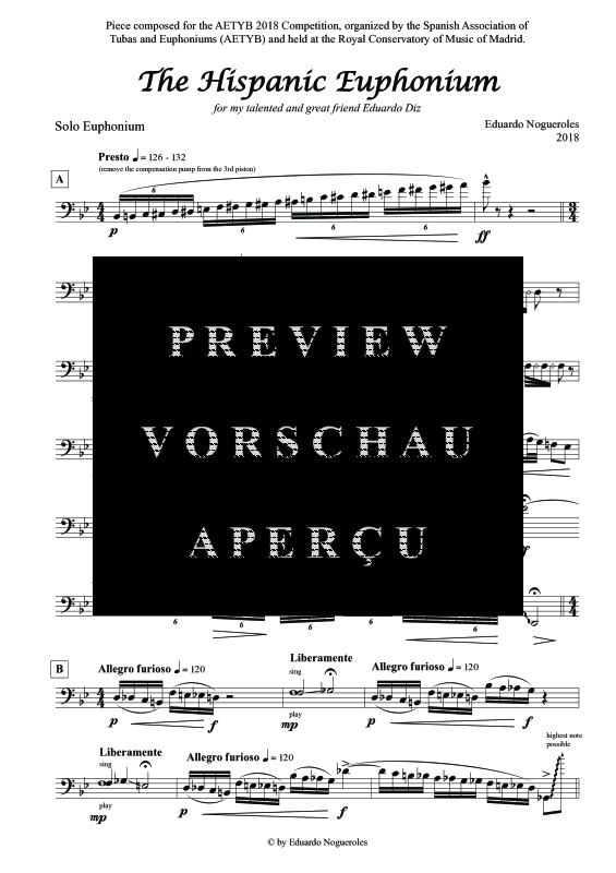Product gallery: Page 10 of 11 Hispanic Euphonium, The, , (Euphonium Solo)