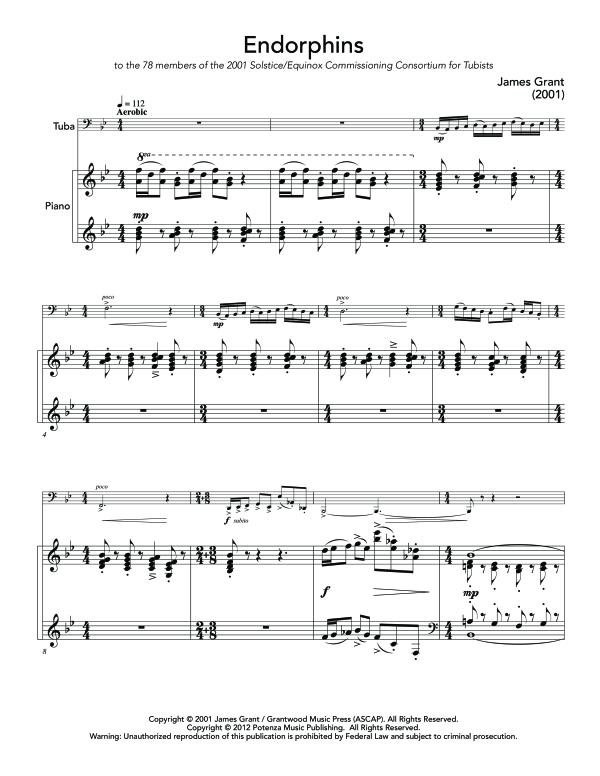 Product gallery: Page 1 of 11 Endorphins, , (tuba and piano)