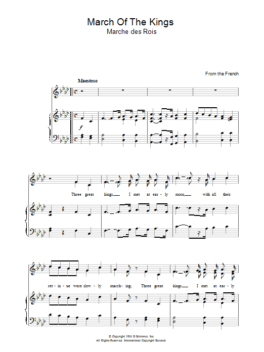 Product gallery: Page 1 of 1 March Of The Kings, Christmas Carol