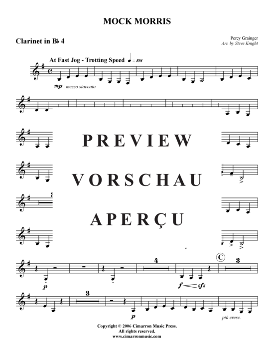 Product gallery: Page 20 of 21 Mock Morris , , (clarinet choir)