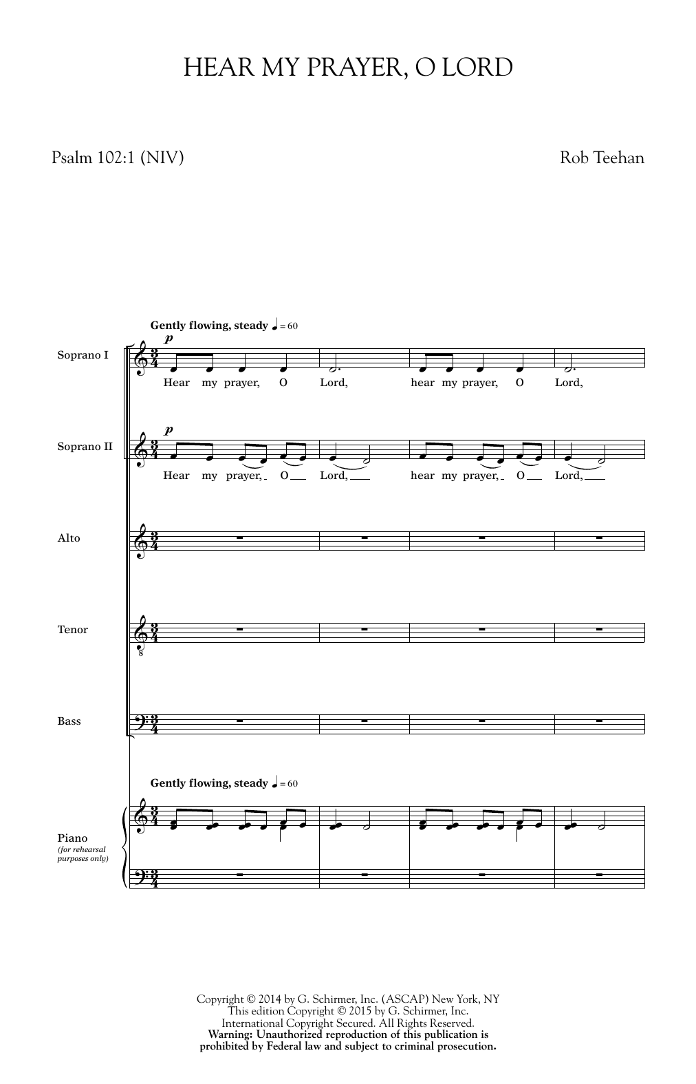 Produktbild zu: Hear My Prayer, O Lord