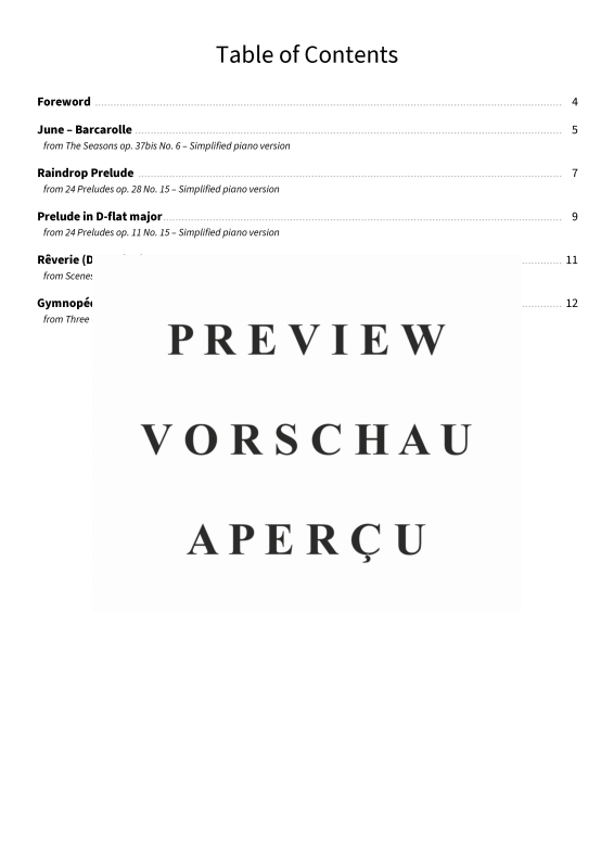 Produktgalerie: Seite 5 von 11 Raindrops at the Piano - Gentle, Simplified Pieces for Rainy Days, , Klavier Solo