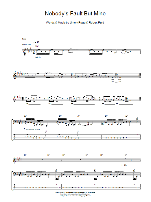 Produktgalerie: Seite 1 von 1 Nobody's Fault But Mine, Led Zeppelin