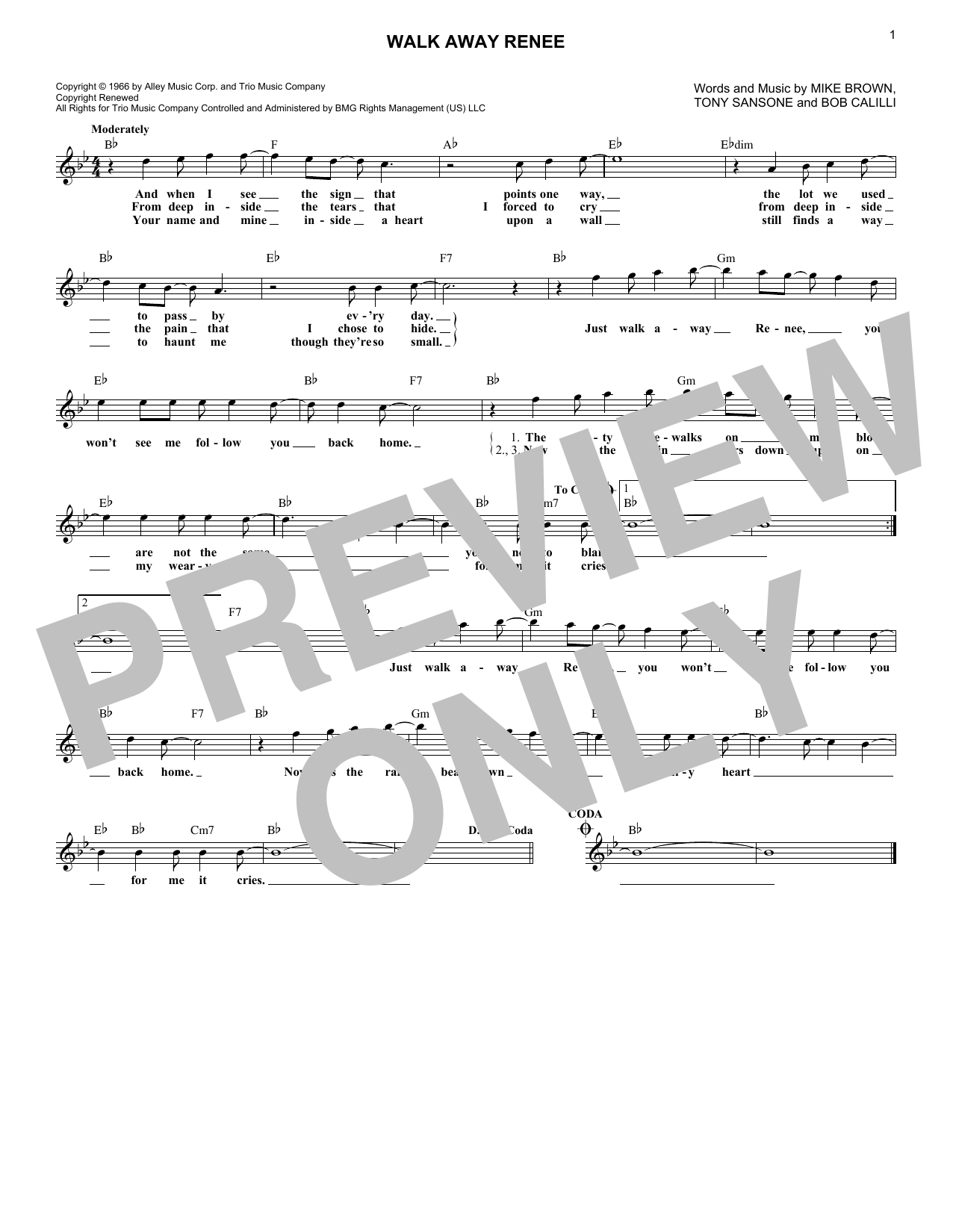 Produktbild zu: Walk Away Renee