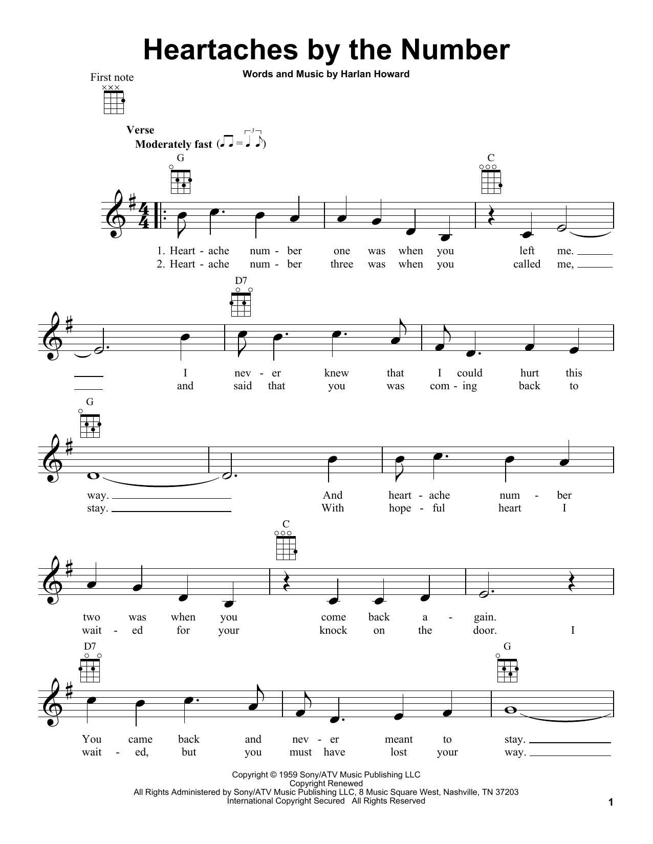 Product gallery: Page 1 of 1 Heartaches By The Number, Guy Mitchell