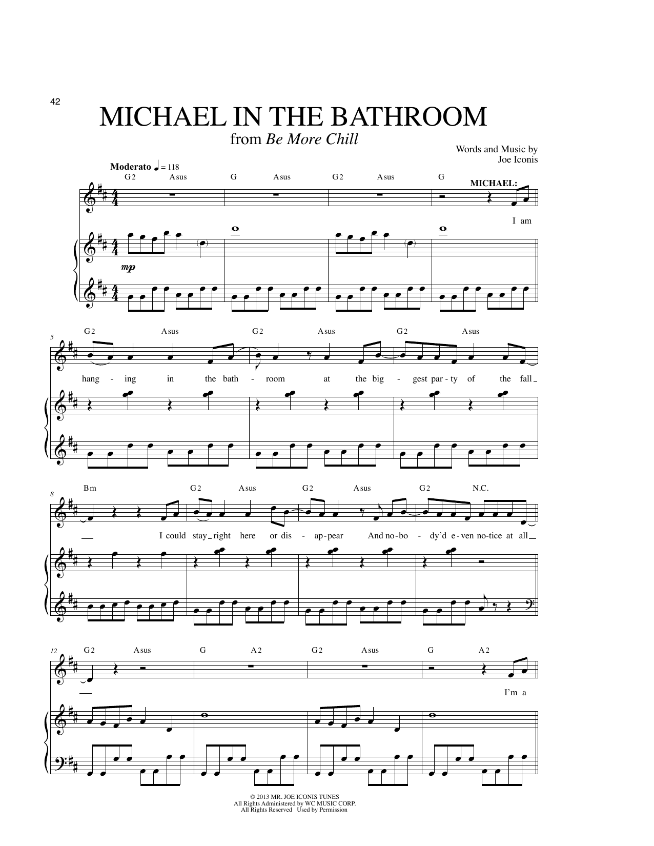 Product picture to: Michael In The Bathroom (from Be More Chill)