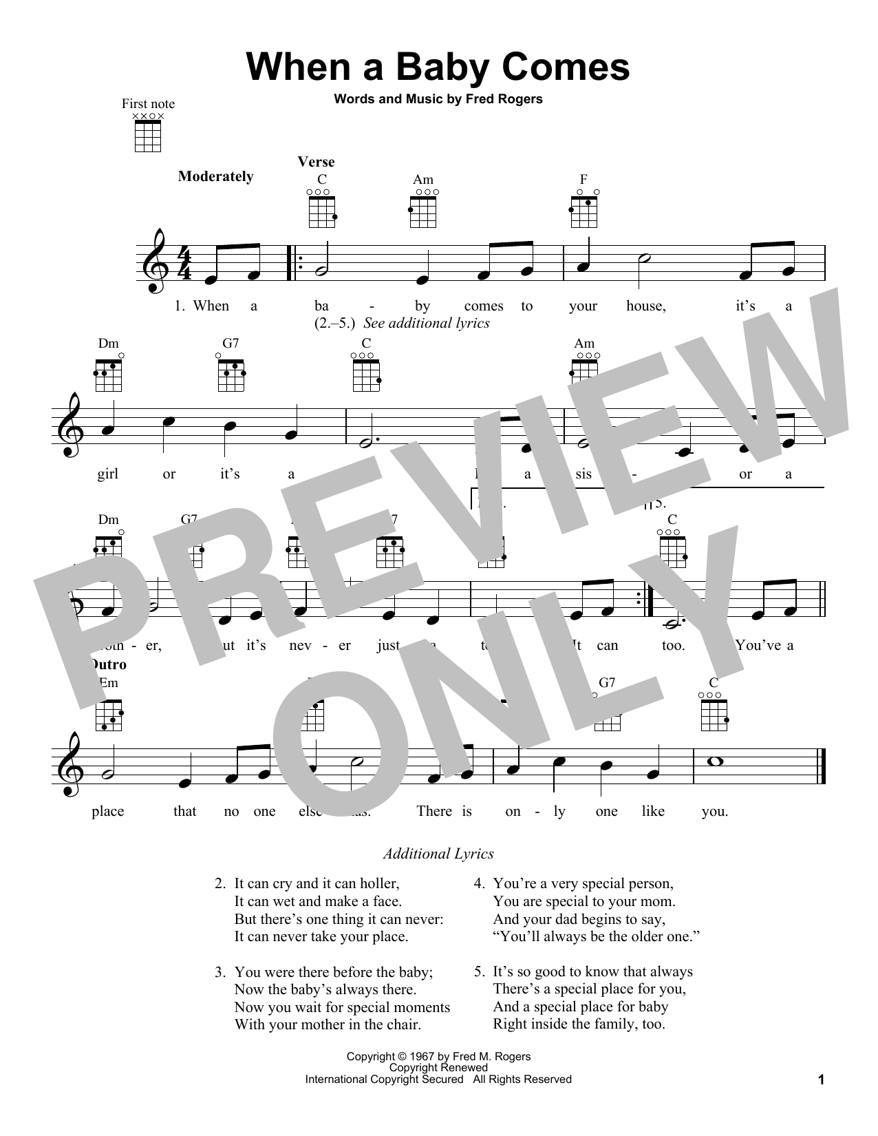 Product gallery: Page 1 of 1 When A Baby Comes (from Mister Rogers' Neighborhood), Fred Rogers