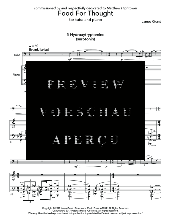 Product gallery: Page 5 of 11 Food For Thought, , (tuba and piano)