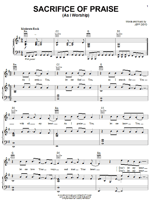 Produktbild zu: Sacrifice Of Praise