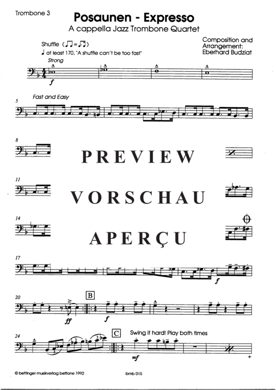 Product gallery: Page 13 of 16 Posaunen-Expresso , , (4x trombones)