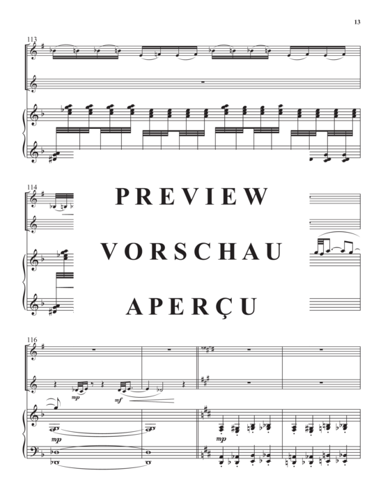 Product gallery: Page 15 of 21 The Lion and the Mouse , , (Trio for trumpet in Bb/piccolo trumpet, horn in F + piano)